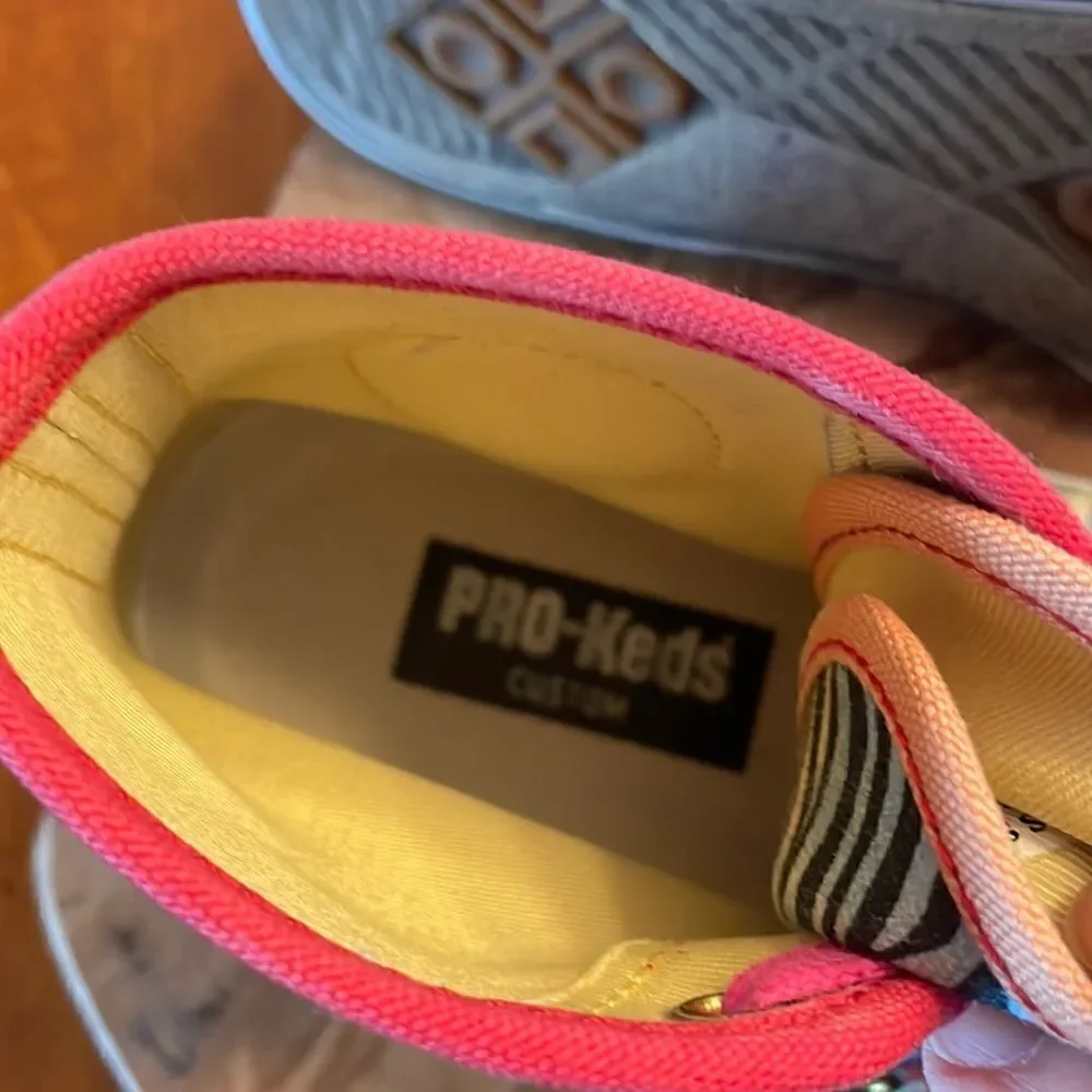 Men's Custom Pro Keds High Top Sneakers - Size 6